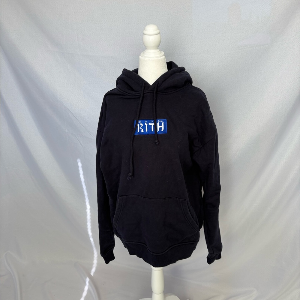 Kith Navy Hoodie with Blue Logo